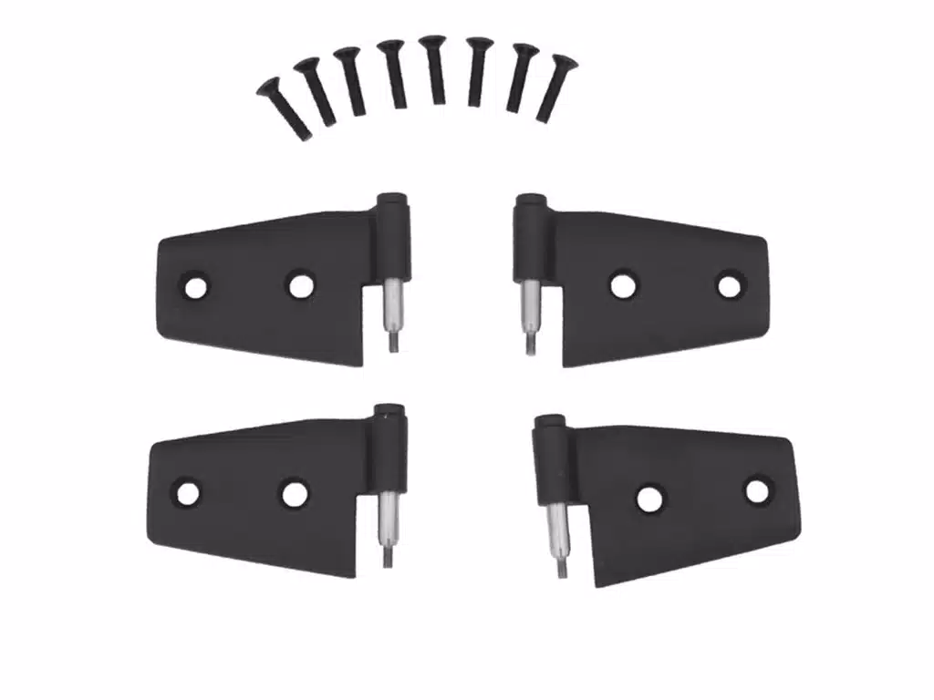 RealTruck Rampage Black Stainless Steel Door Hinges