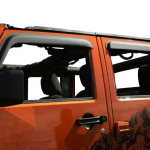 Rugged Ridge Tape-On Window Rain Deflectors